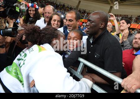 France's Emilie Andeol won the Gold medal in the Women + 78kg Judo event in Carioca Olympic Hall, Rio, Brazil on August 12th, 2016. Photo by Lionel Hahn/ABACAPRESS.COM Stock Photo