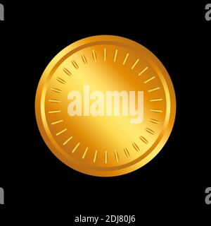Realistic Gold Medal with red ribbon Vector, 1st Golden Award, 1st ...
