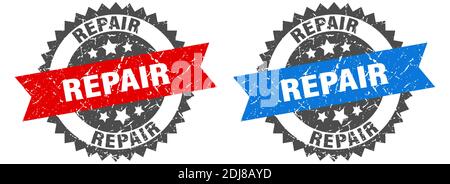 repair grunge stamp set. repair band sign Stock Vector Image & Art - Alamy