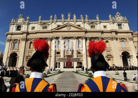 Pope Francis declared Mother Teresa a saint during a canonization Mass in St. Peter's Square at the Vatican on September 4, 2016. He made the declaration in front of tens of thousands of pilgrims. Francis made Mother Teresa, known for her work among the destitute in the slums of Calcutta, the model of his Jubilee Year of Mercy. Photo by Eric Vandeville /ABACAPRESS.COM Stock Photo