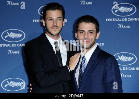 Xavier Dolan and Gaspard Ulliel attending the re-production of the
