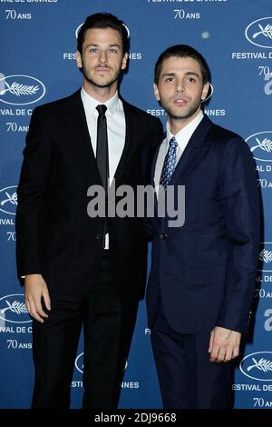 Xavier Dolan and Gaspard Ulliel attending the re-production of the
