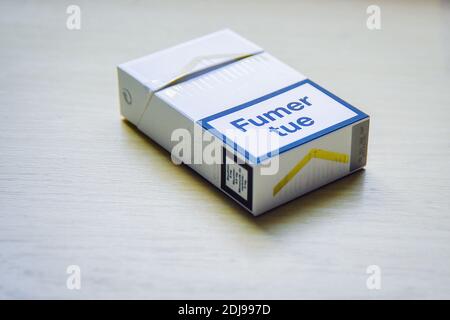 how much is a pack of cigarettes in paris Illustration of pack of cigarettes in Paris , France on 23 september 2016.  Photo by Karine Mahiout/ABACAPRESS.COM Stock Photo