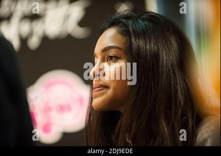 Nilusi, 16 ans du Groupe Kids United en dédicaces aux Galeries Lafayette Haussmann à Paris, France le 28 Septembre 2016. Photo by Bastien Guerche/ABACAPRESS.COM Stock Photo