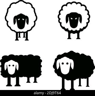 Sheep icon design template vector isolated illustration Stock Vector