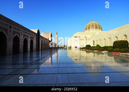 The Sultan Qaboos Grand mosque in Muscat, Oman. Stock Photo