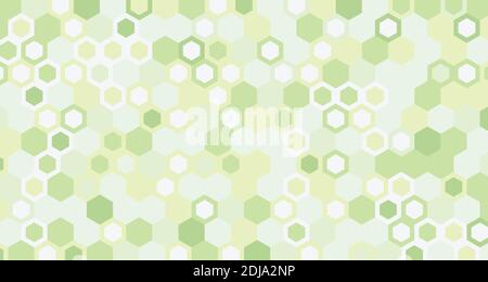 Abstract hexagonal green pattern design artwork template background. Use for ad, poster, artwork, template design, print. illustration vector eps10 Stock Vector