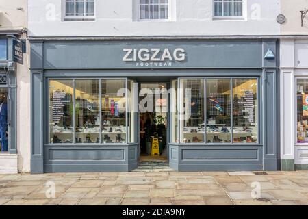 The premises of Zigzag independent shoe shop in South Street