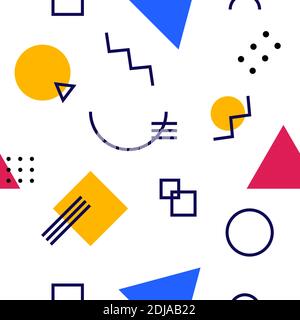 Memphis pattern in classic style. Background, wallpaper Stock Vector