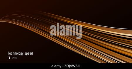 Abstract design background, wide brownish stripe made of lines forming texture, wallpaper presentation banner Stock Vector