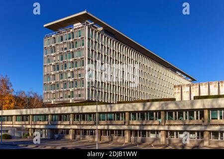 Geneva, Switzerland - December 07, 2020: World Health Organization, WHO - OMS, Headquarters Stock Photo