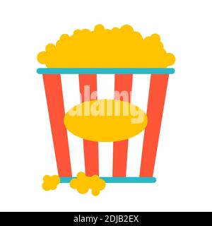 Illustration of popcorn pack. Stock Vector