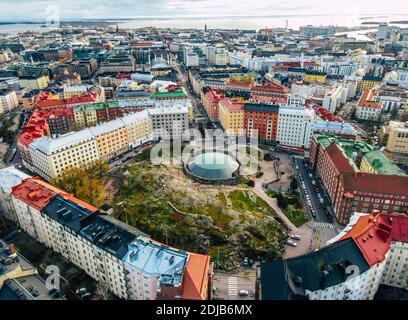 Aerial view of Helsinki. Finland. Stock Photo