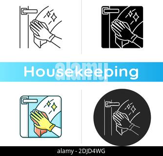 Windows washing icon Stock Vector