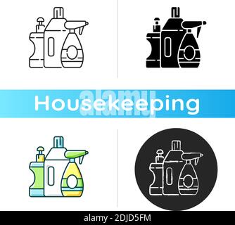 Cleaning products icon Stock Vector