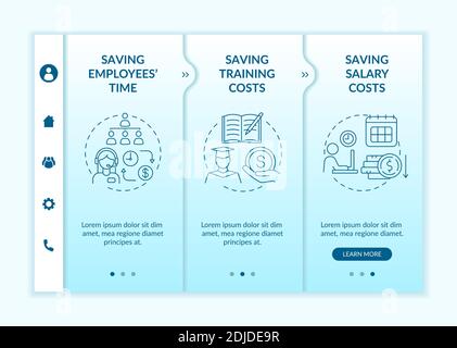 Outsourcing profit onboarding vector template Stock Vector