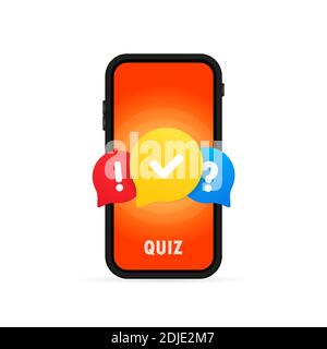 Colorful message box with question mark icon. Vector on isolated white background. EPS 10 Stock Vector