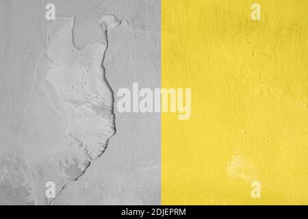 Grunge old yellow wall texture. Stock Photo