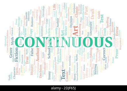 Continuous Learning, word cloud concept on white background Stock Photo ...