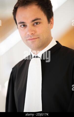 Lawyer Charles Consigny poses at the Palais of Justice, on December 03 ...