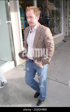 Scottish-born actor Billy Boyd shops for tots at Kitson's baby boutique in Los Angeles, Ca. and pauses to sign autographs for his fans. 1/27/06 Stock Photo