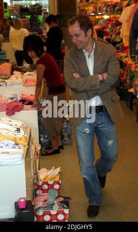 Scottish-born actor Billy Boyd shops for tots at Kitson's baby boutique in Los Angeles, Ca. and pauses to sign autographs for his fans. 1/27/06 Stock Photo