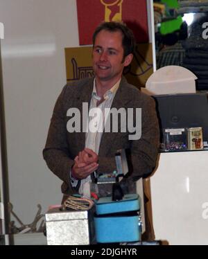 Scottish-born actor Billy Boyd shops for tots at Kitson's baby boutique in Los Angeles, Ca. and pauses to sign autographs for his fans. 1/27/06 Stock Photo