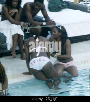 Exclusive Serena Williams spends Memorial Day weekend poolside