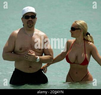 Exclusive!! Ice T and wife Coco in the water in South Beach, Miami 4/9