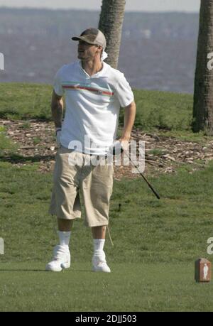 Kevin Federline plays a round at the Baytowne Wharf in Destin Florida a day after his wife Britney Spears anounces she is pregnant 4/13/05 [[cad]] Stock Photo