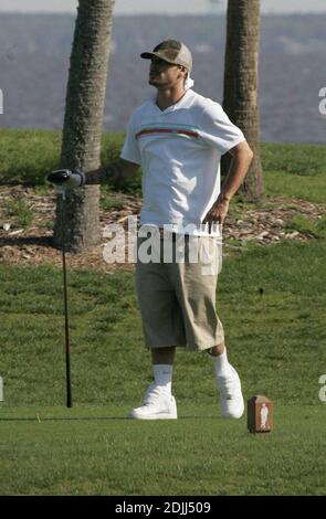 Kevin Federline plays a round at the Baytowne Wharf in Destin Florida a day after his wife Britney Spears anounces she is pregnant 4/13/05 [[cad]] Stock Photo