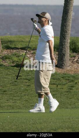 Kevin Federline plays a round at the Baytowne Wharf in Destin Florida a day after his wife Britney Spears anounces she is pregnant 4/13/05 [[cad]] Stock Photo