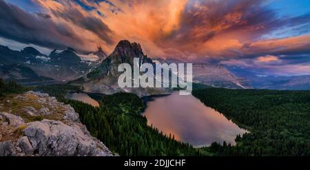 Amazing Cloud above the Mountain Assiniboine