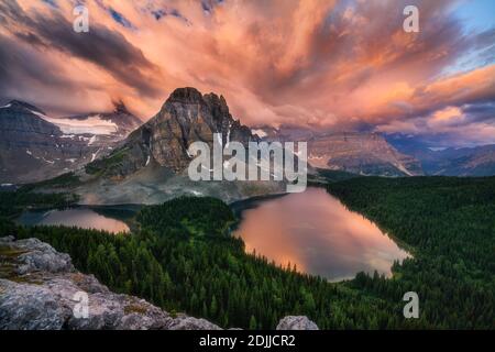 Amazing Cloud above the Mountain Assiniboine