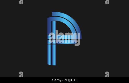 P P Letter Logo Design with Creative Modern Trendy Typography and monogram logo. Initial letter P P logo. Stock Vector