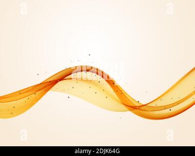 Vector gold glitter wave abstract background, golden waves background, vip design template Stock Vector