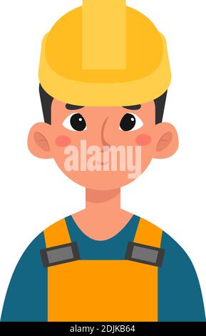 Isolated engineer man professions jobs icon- Vector Stock Vector
