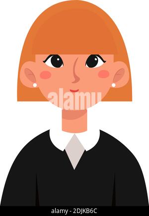 Isolated judge woman professions jobs icon- Vector Stock Vector