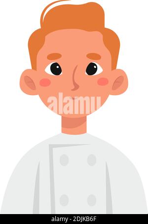 Isolated chef man professions jobs icon- Vector Stock Vector