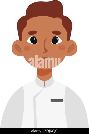 Isolated chef man professions jobs icon- Vector Stock Vector