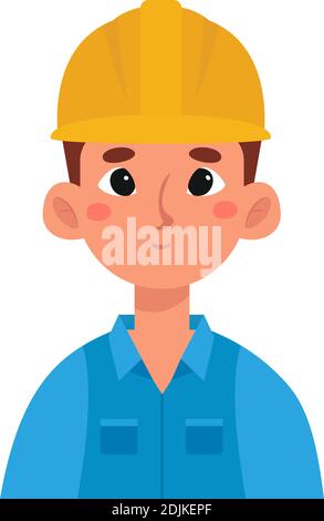 Isolated engineer man professions jobs icon- Vector Stock Vector