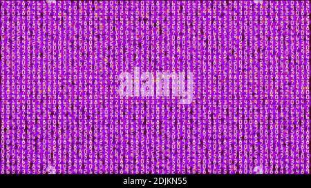 Digital number abstract background. Information code illustration Stock Photo