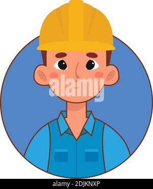 Isolated engineer man professions jobs icon logo - Vector Stock Vector