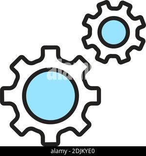 Isolated tools computers tecnology online icon- Vector Stock Vector