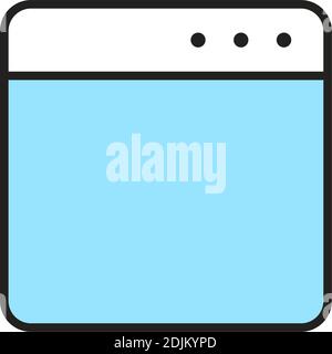 Isolated window computers tecnology online icon- Vector Stock Vector