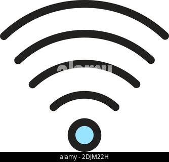 Isolated wifi computers tecnology online icon- Vector Stock Vector