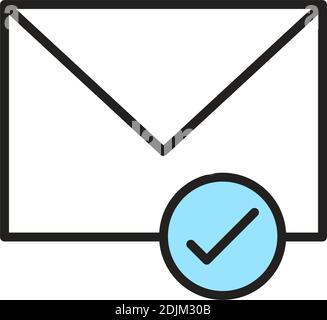 Isolated send mail computers tecnology online icon- Vector Stock Vector