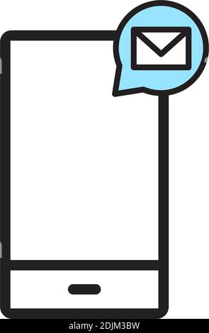 Isolated smartphone computers tecnology online icon- Vector Stock Vector