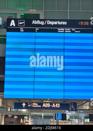 Display panels at the airport, Germany Stock Photo - Alamy