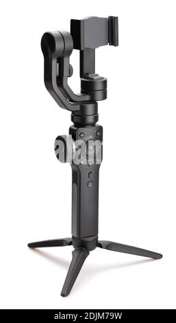 smartphone gimbal isolated on white Stock Photo